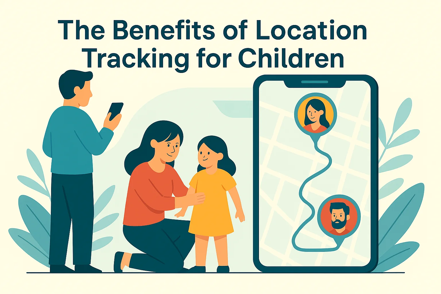 Esen Life app showing family members' real-time locations for safety tracking