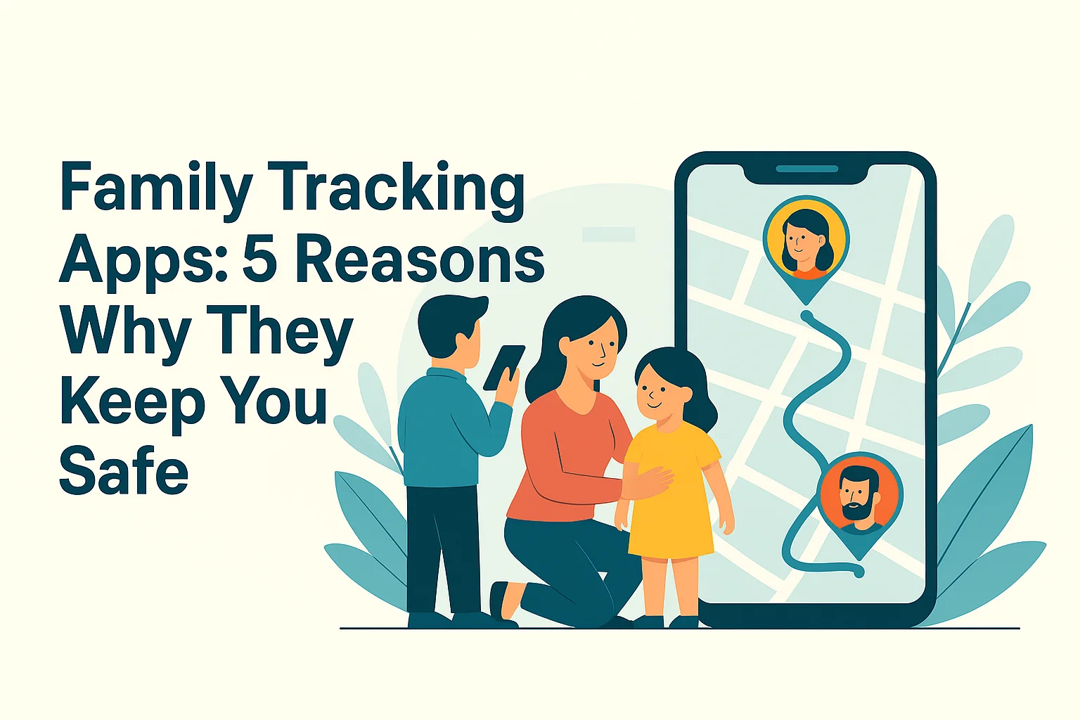 Esen Life app visual showing child location tracking on a map